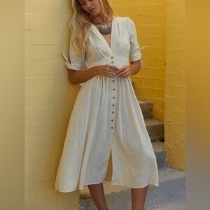 FREE PEOPLE Conch Love Of My Life Midi Dress